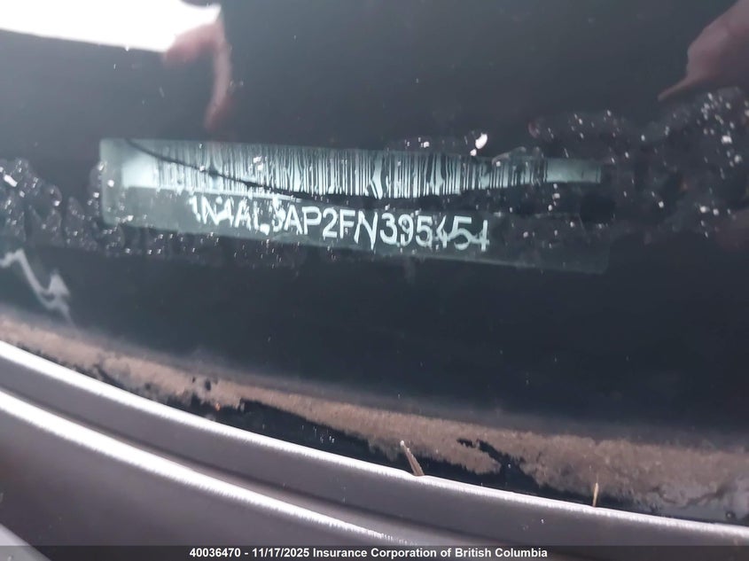 2015 Nissan Altima 2.5/S/Sv/Sl VIN: 1N4AL3AP2FN395454 Lot: 40036470