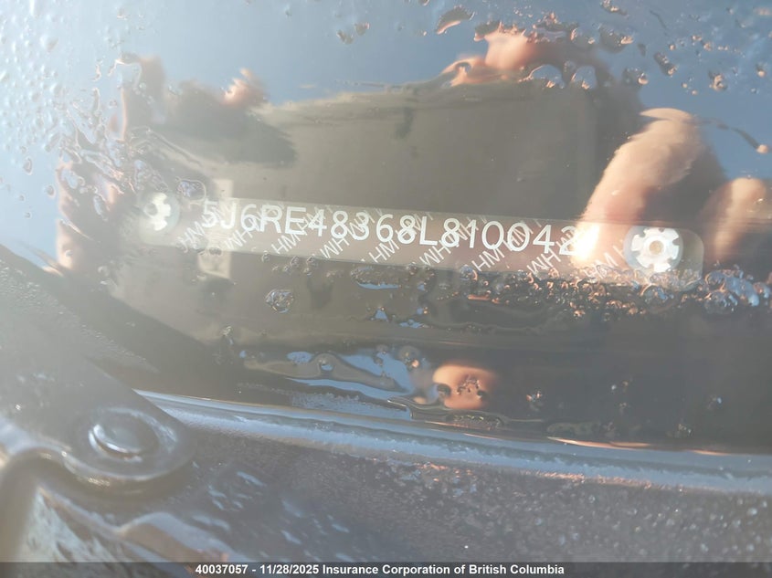 2008 Honda Cr-V VIN: 5J6RE48368L810042 Lot: 40037057