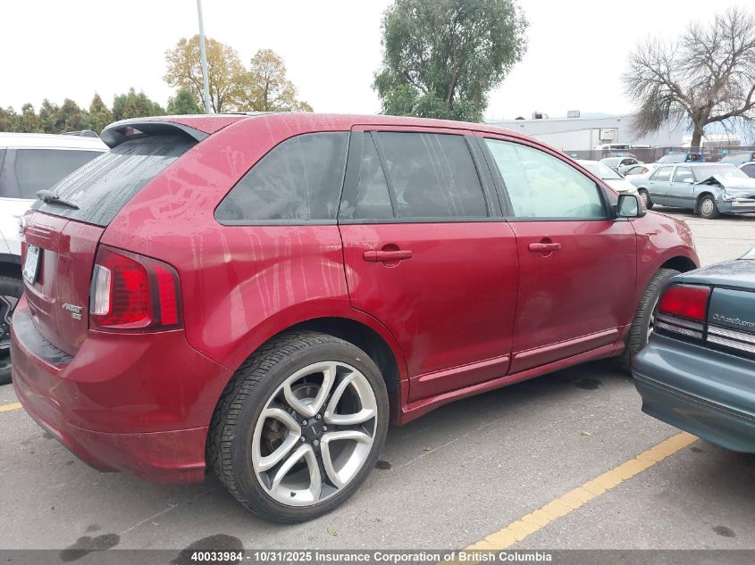 2013 Ford Edge Sport VIN: 2FMDK4AK4DBA42187 Lot: 40033984