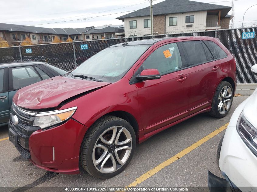 2013 Ford Edge Sport VIN: 2FMDK4AK4DBA42187 Lot: 40033984