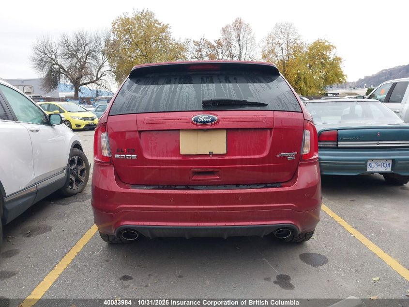 2013 Ford Edge Sport VIN: 2FMDK4AK4DBA42187 Lot: 40033984