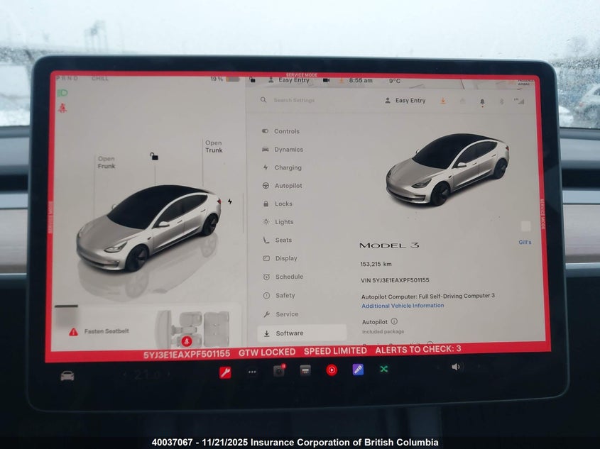 2023 Tesla Model 3 VIN: 5YJ3E1EAXPF501155 Lot: 40037067