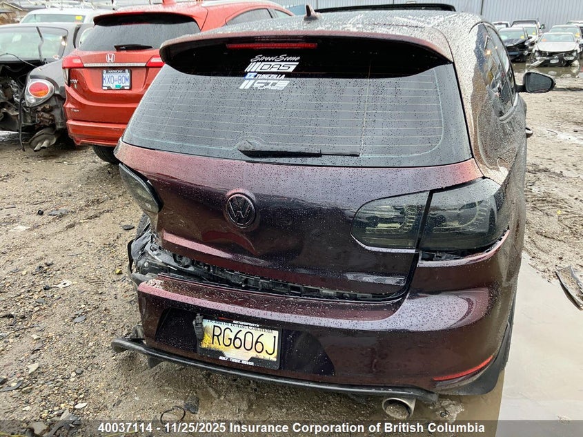 2011 Volkswagen Gti VIN: WVWFV7AJ9BW013485 Lot: 40037114