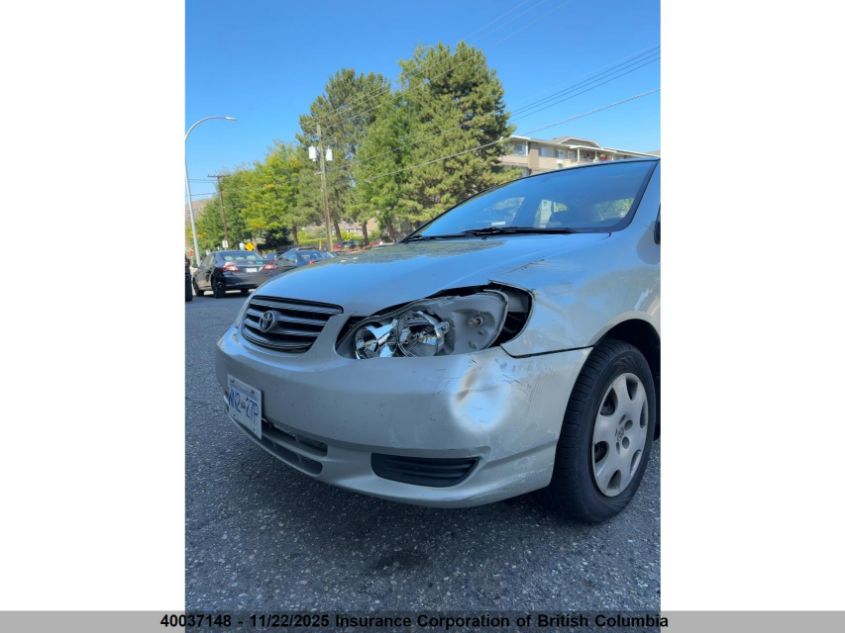 2003 Toyota Corolla Ce/Le/S VIN: 2T1BR32E83C763015 Lot: 40037148