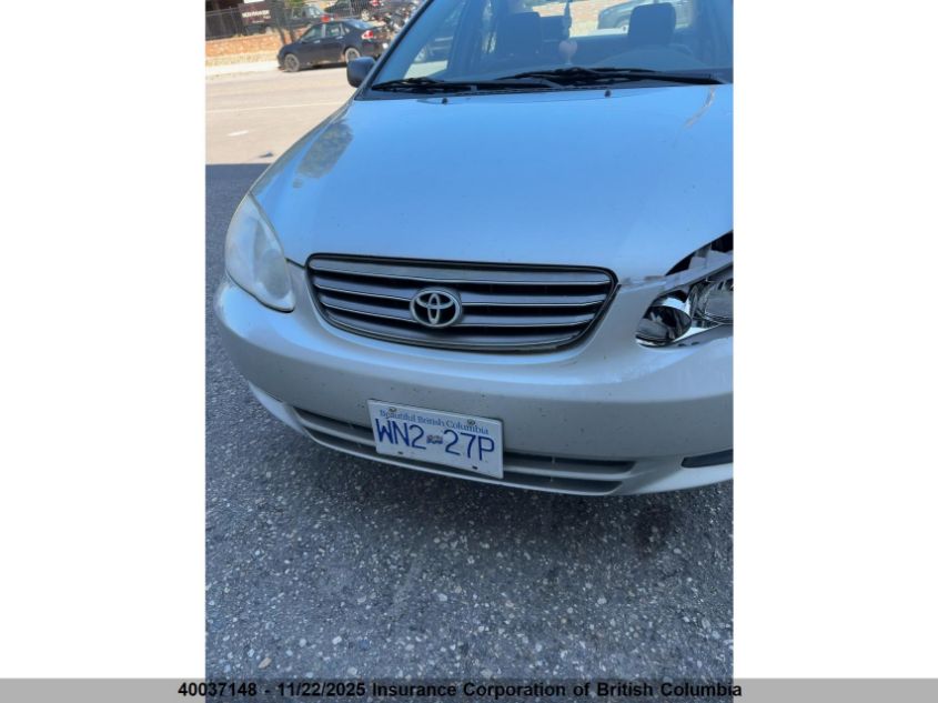 2003 Toyota Corolla Ce/Le/S VIN: 2T1BR32E83C763015 Lot: 40037148