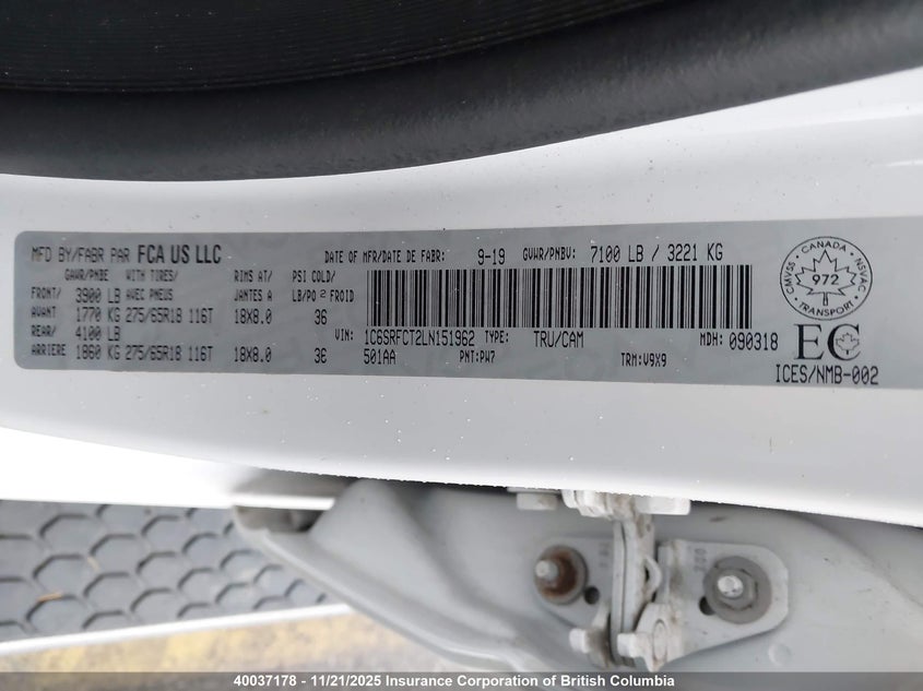 1C6SRFCT2LN151962 2020 RAM 1500 photo no. 9