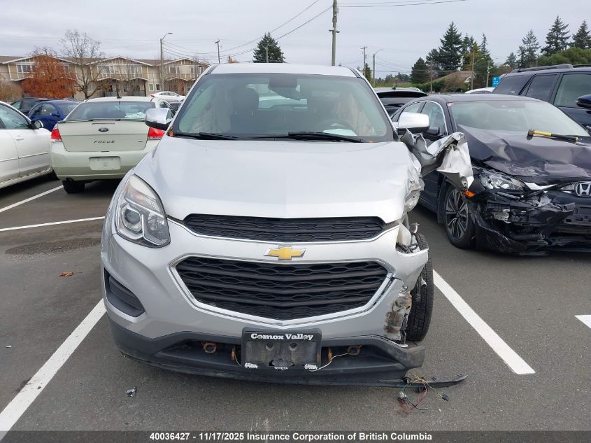 2016 Chevrolet Equinox Ls VIN: 2GNALBEK8G6148293 Lot: 40036427