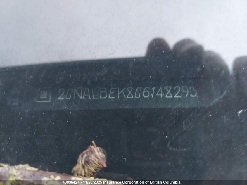 2016 Chevrolet Equinox Ls VIN: 2GNALBEK8G6148293 Lot: 40036427