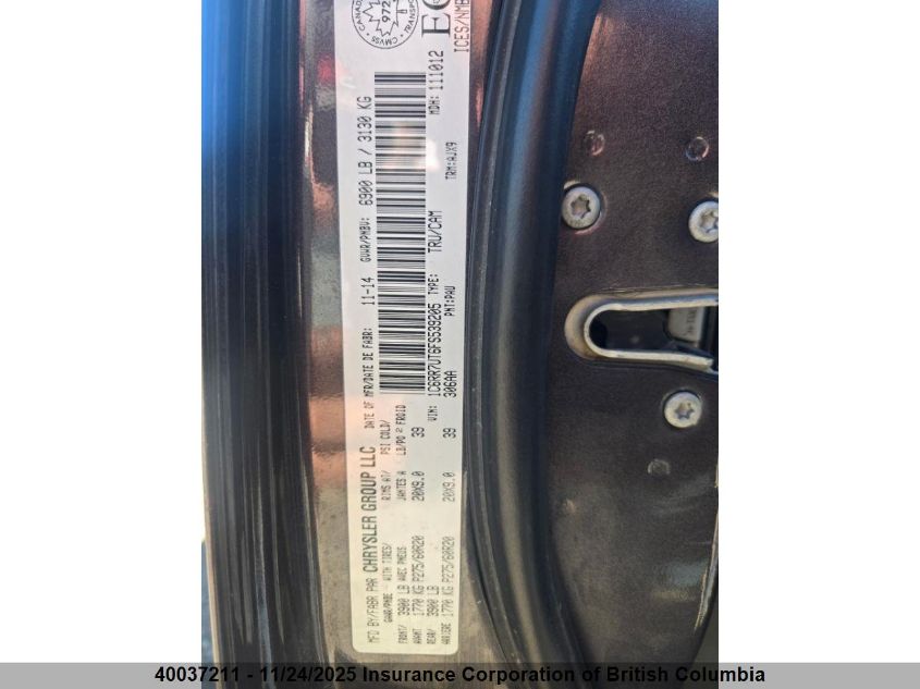 2015 Ram 1500 Sport VIN: 1C6RR7UT6FS539205 Lot: 40037211