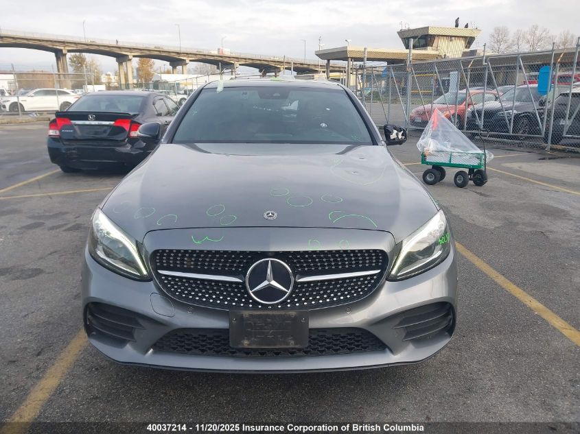 2019 Mercedes-Benz C 300 4Matic VIN: 55SWF8EBXKU308619 Lot: 40037214