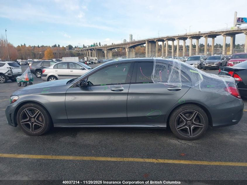 2019 Mercedes-Benz C 300 4Matic VIN: 55SWF8EBXKU308619 Lot: 40037214