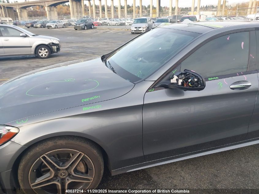 2019 Mercedes-Benz C 300 4Matic VIN: 55SWF8EBXKU308619 Lot: 40037214