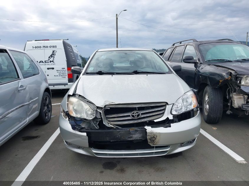 2003 Toyota Corolla Ce/Le/S VIN: 2T1BR32EX3C713409 Lot: 40035485