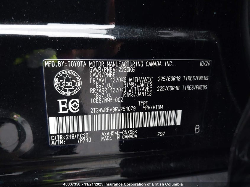 2T34WRFV9RW251079 2024 TOYOTA RAV 4 photo no. 9