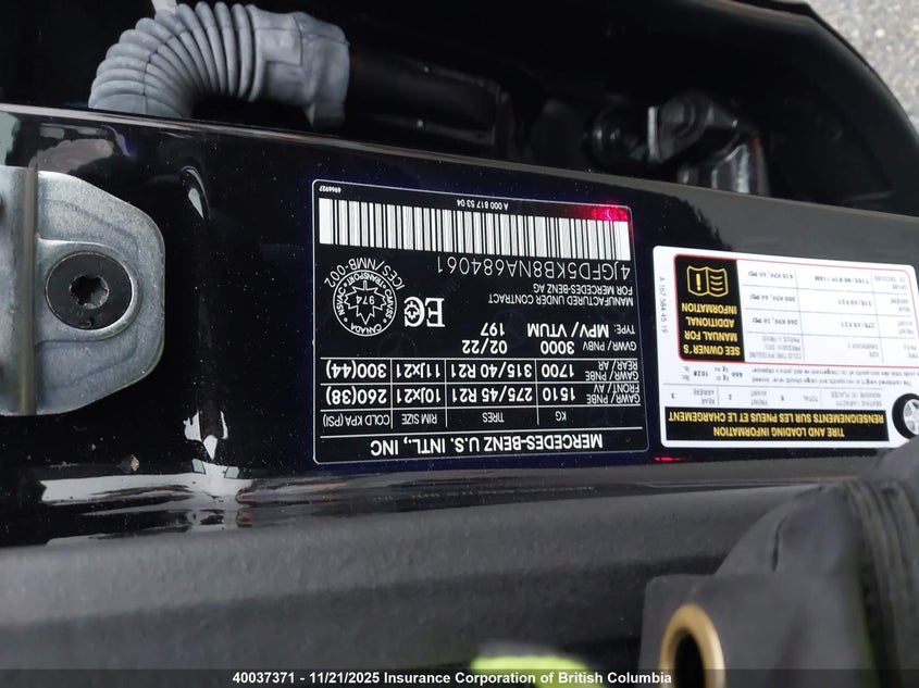 4JGFD5KB8NA684061 2022 MERCEDES-BENZ GLE photo no. 9