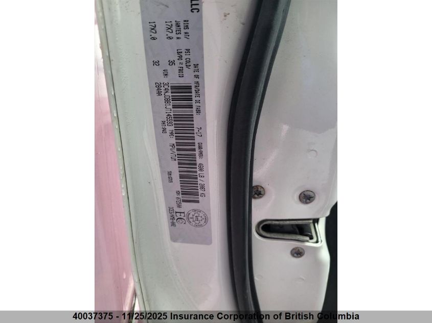 2018 Jeep Compass Latitude VIN: 3C4NJDBB1JT145593 Lot: 40037375