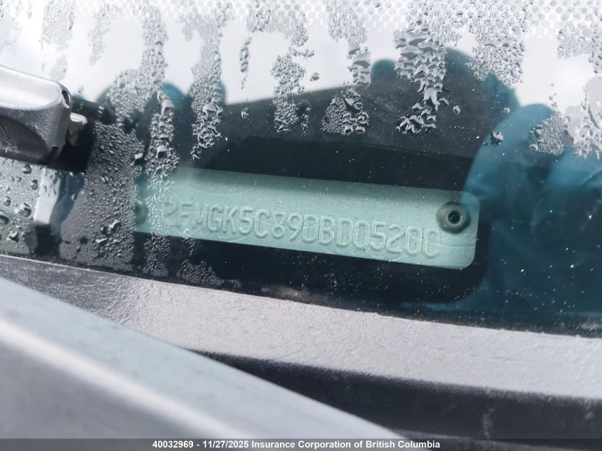 2013 Ford Flex Sel VIN: 2FMGK5C89DBD05200 Lot: 40032969