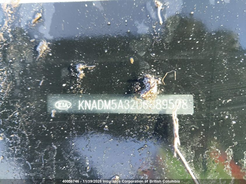 2013 Kia Rio Lx VIN: KNADM5A32D6889508 Lot: 40036746