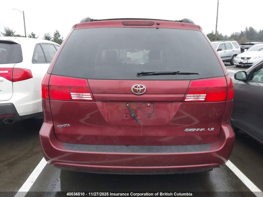 2005 Toyota Sienna Ce/Le VIN: 5TDZA23C75S337842 Lot: 40036510