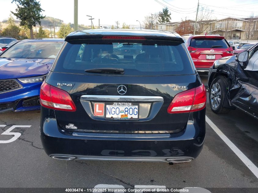 2015 Mercedes-Benz B 250 4Matic VIN: WDDMH4GB4FJ329270 Lot: 40036474