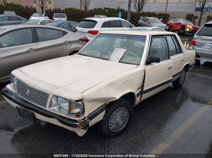 1P3BP36K8GC188676 1986 PLYMOUTH RELIANT photo no. 2