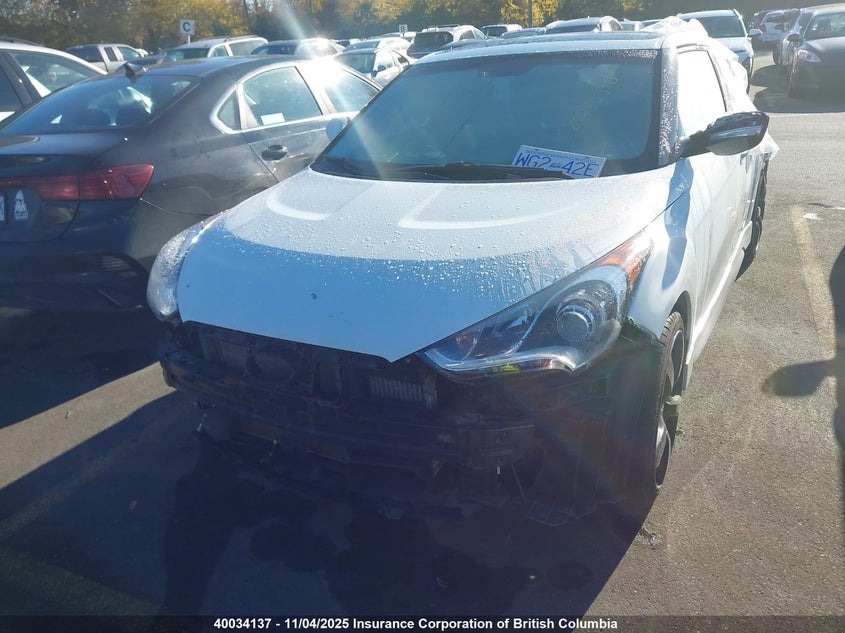 2016 Hyundai Veloster Turbo VIN: KMHTC6AE8GU259206 Lot: 40034137