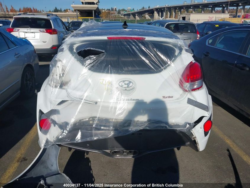 2016 Hyundai Veloster Turbo VIN: KMHTC6AE8GU259206 Lot: 40034137