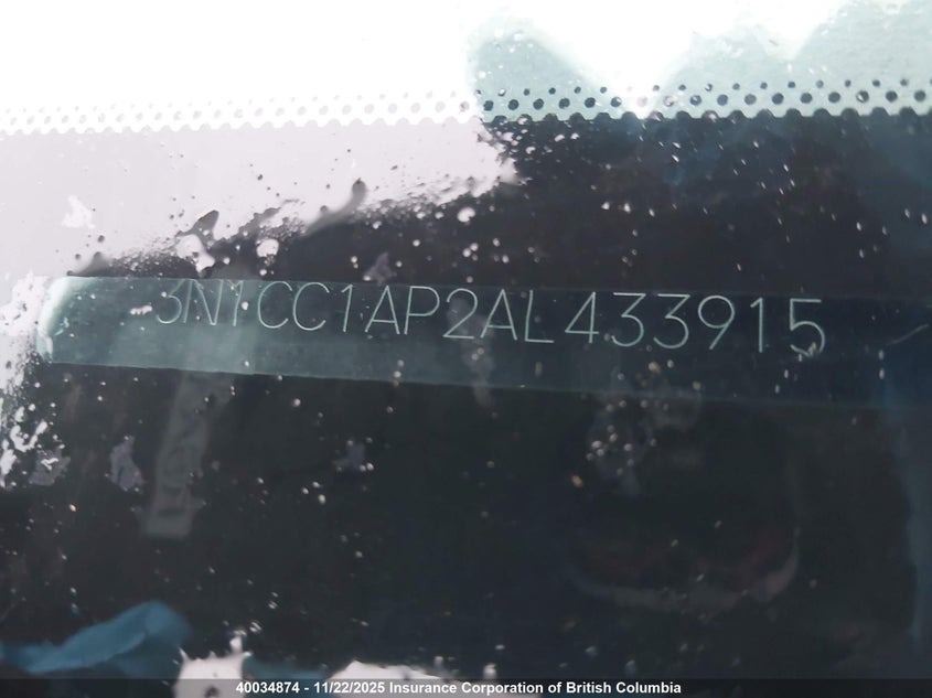 2010 Nissan Versa S/Sl VIN: 3N1CC1AP2AL433915 Lot: 40034874