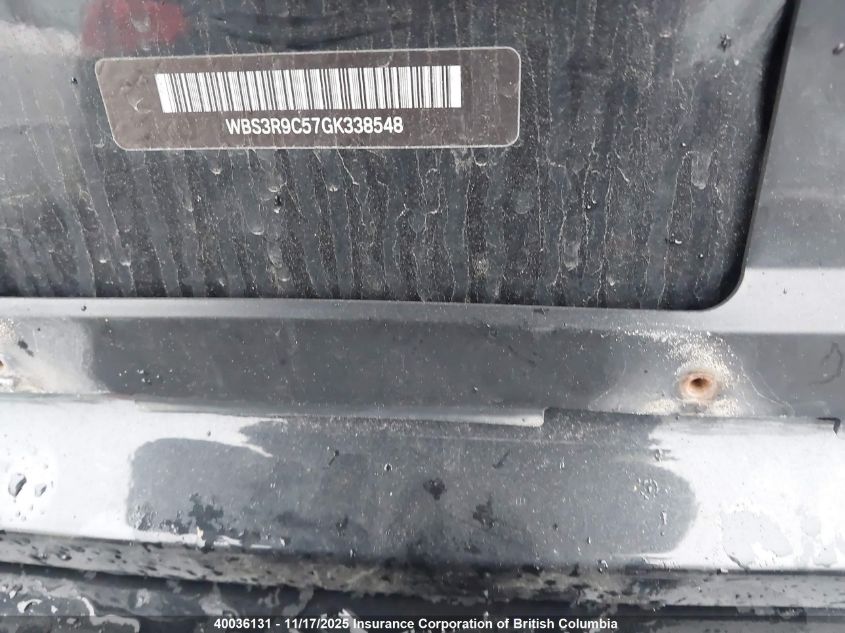 2016 BMW M4 VIN: WBS3R9C57GK338548 Lot: 40036131