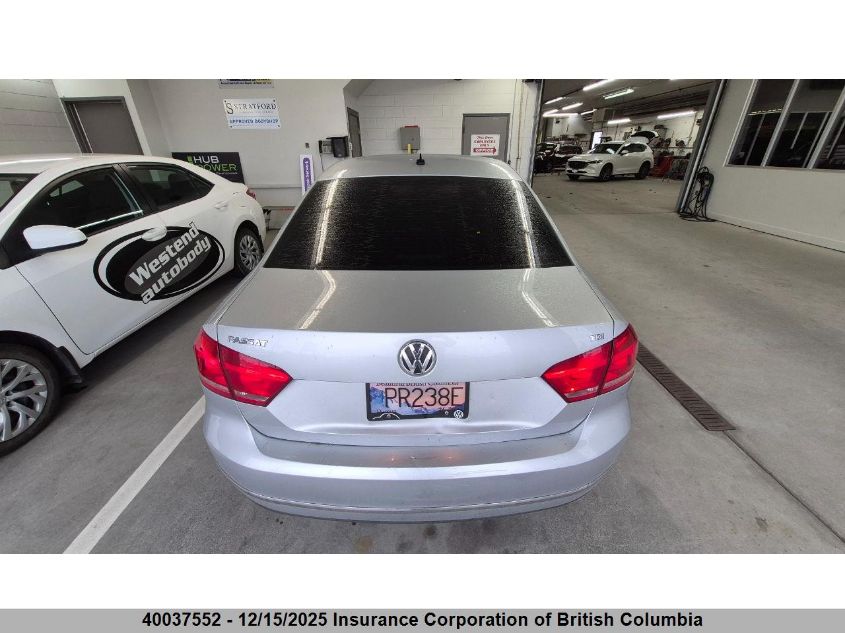 2012 Volkswagen Passat S VIN: 1VWAN7A3XCC013491 Lot: 40037552
