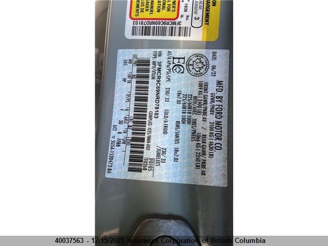3FMCR9C69NRD78103 2022 FORD BRONCO SPORT photo no. 6
