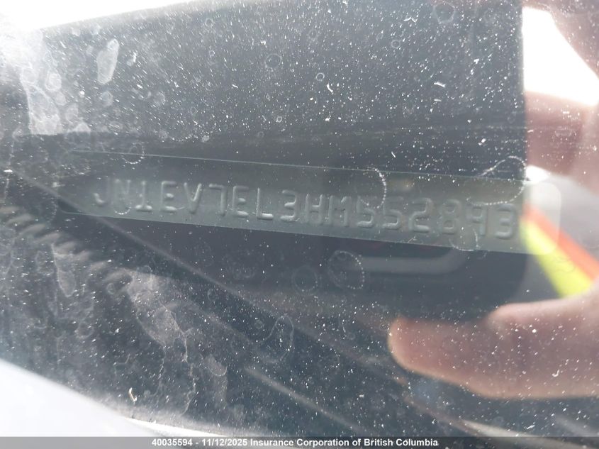 2017 Infiniti Q60 Premium/Sport VIN: JN1EV7EL3HM552893 Lot: 40035594