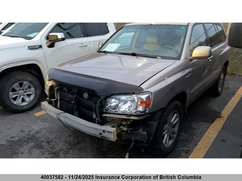 2006 Toyota Highlander Hybrid VIN: JTEEW21A460025821 Lot: 40037582