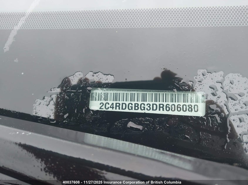 2013 Dodge Grand Caravan Se VIN: 2C4RDGBG3DR606080 Lot: 40037608