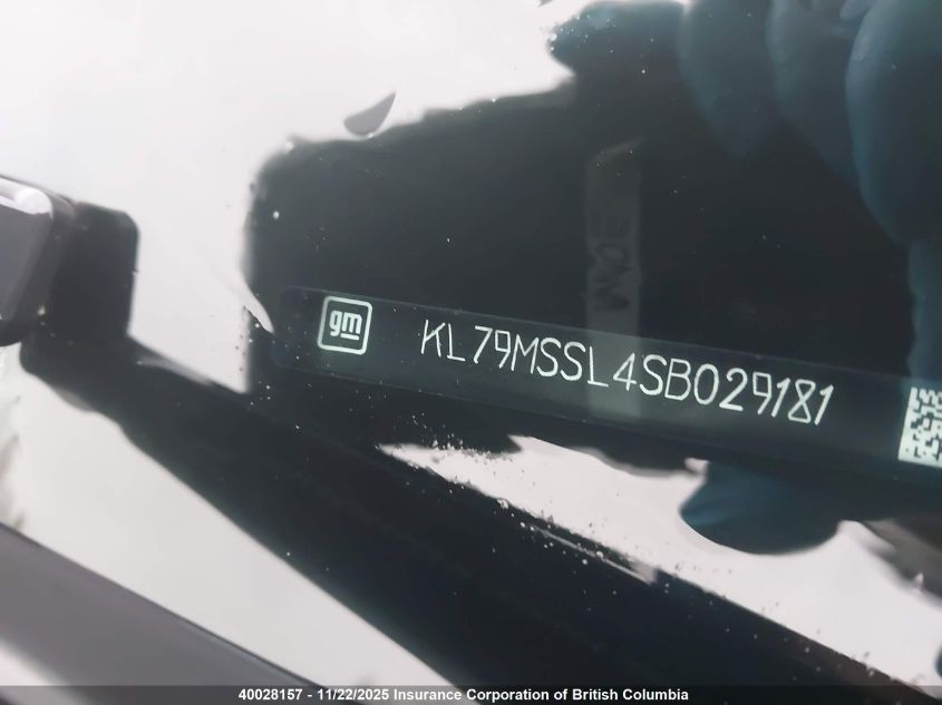 2025 Chevrolet Trailblazer Activ VIN: KL79MSSL4SB029181 Lot: 40028157