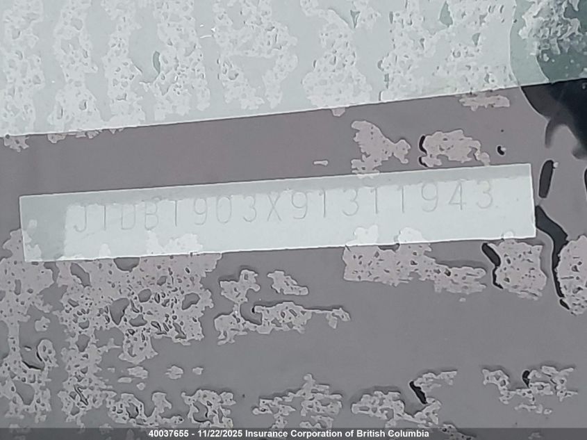 2009 Toyota Yaris VIN: JTDBT903X91311943 Lot: 40037655