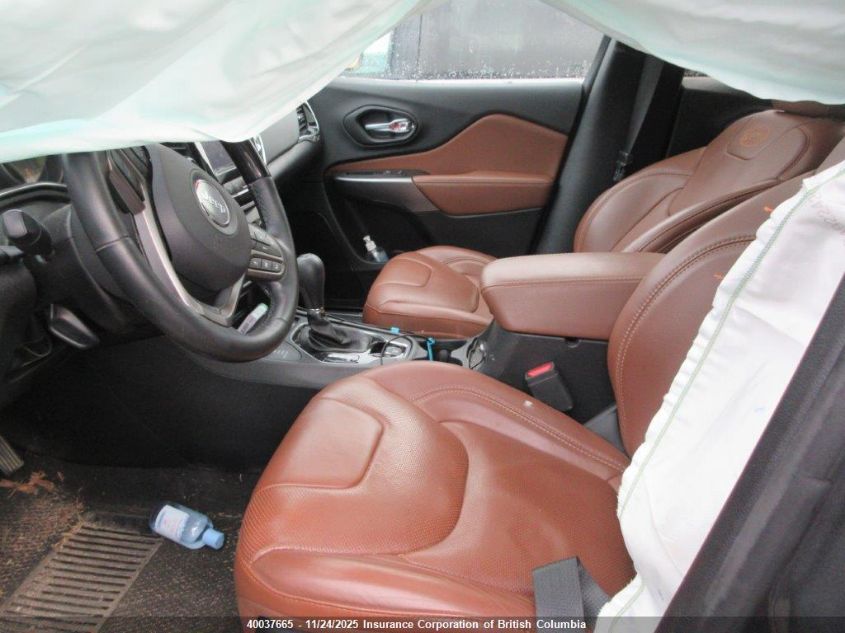 2019 Jeep Cherokee Overland VIN: 1C4PJMJX6KD442632 Lot: 40037665