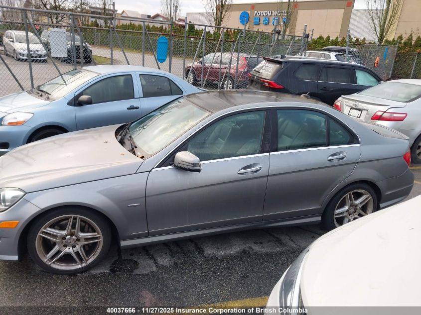2012 Mercedes-Benz C 350 4Matic VIN: WDDGF8JB2CF921459 Lot: 40037666