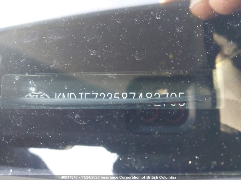 2008 Kia Sportage Ex/Lx VIN: KNDJE723587482795 Lot: 40037670