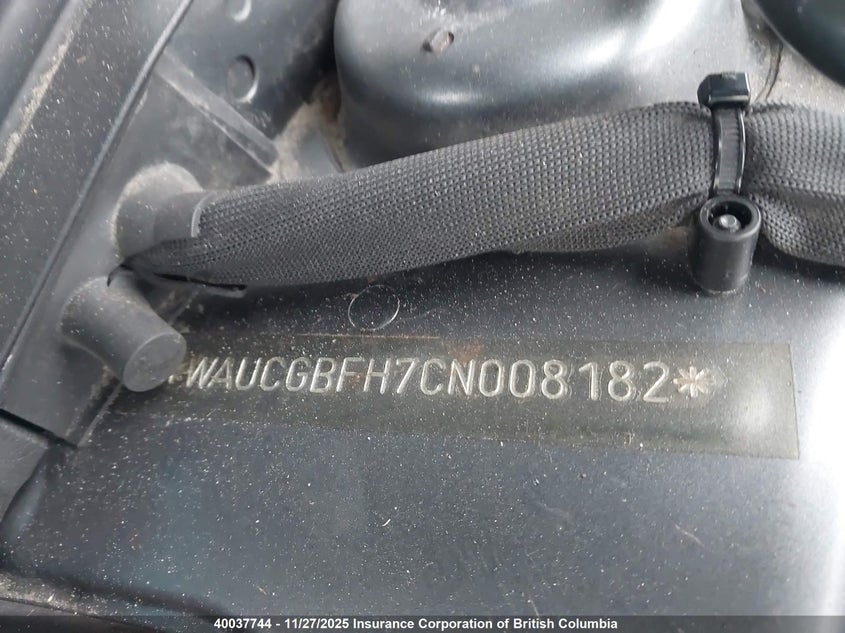 2012 Audi S5 VIN: WAUCGBFH7CN008182 Lot: 40037744