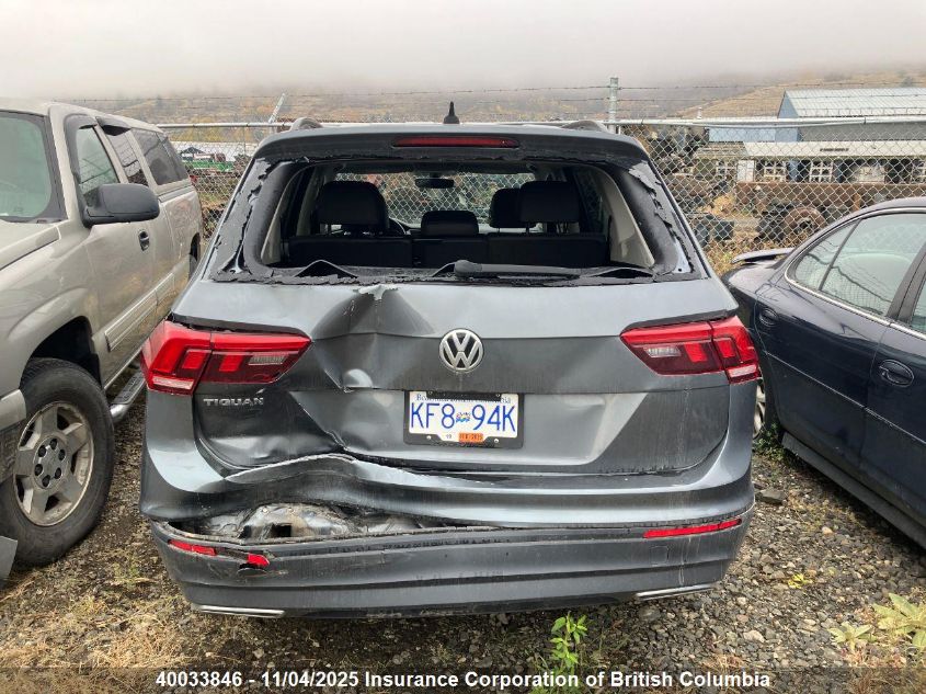 2019 Volkswagen Tiguan Se/Sel/Sel R-Line Jet-Black/Sel R-Line VIN: 3VV2B7AX7KM072936 Lot: 40033846