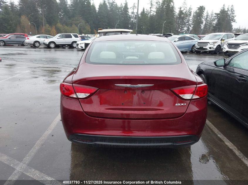 2015 Chrysler 200 VIN: 1C3CCCAB7FN711233 Lot: 40037793