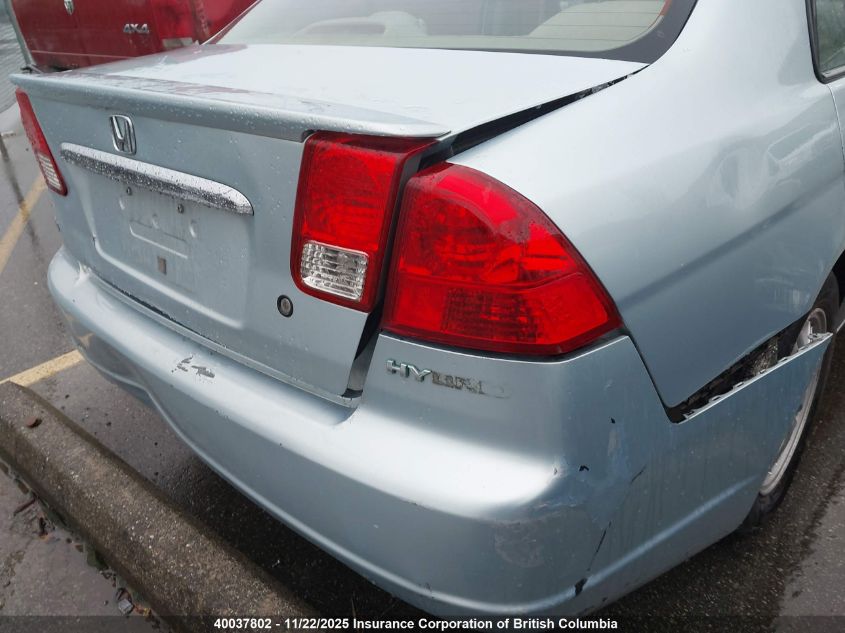 2003 Honda Civic VIN: JHMES965X3S800464 Lot: 40037802