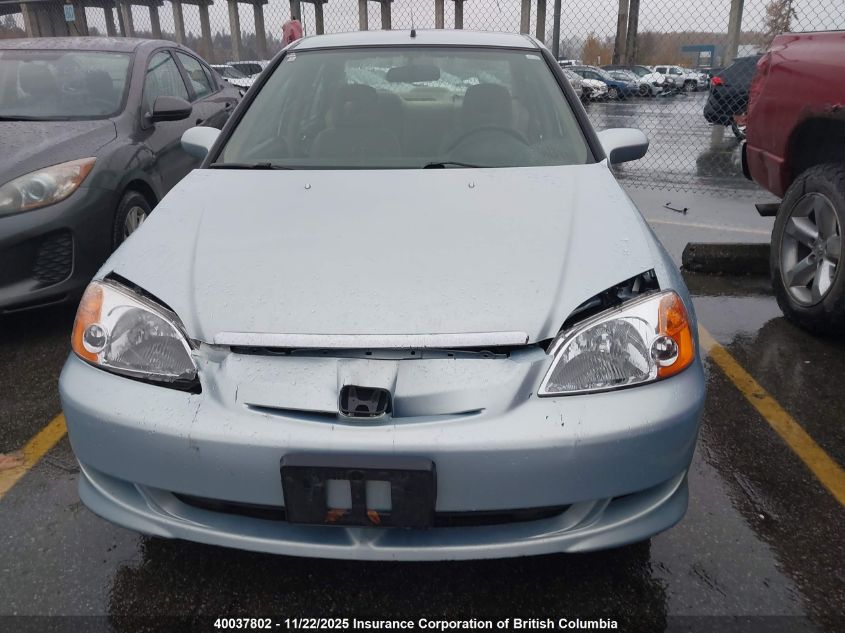 2003 Honda Civic VIN: JHMES965X3S800464 Lot: 40037802