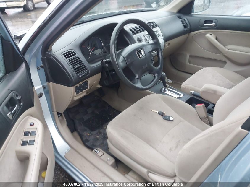 2003 Honda Civic VIN: JHMES965X3S800464 Lot: 40037802