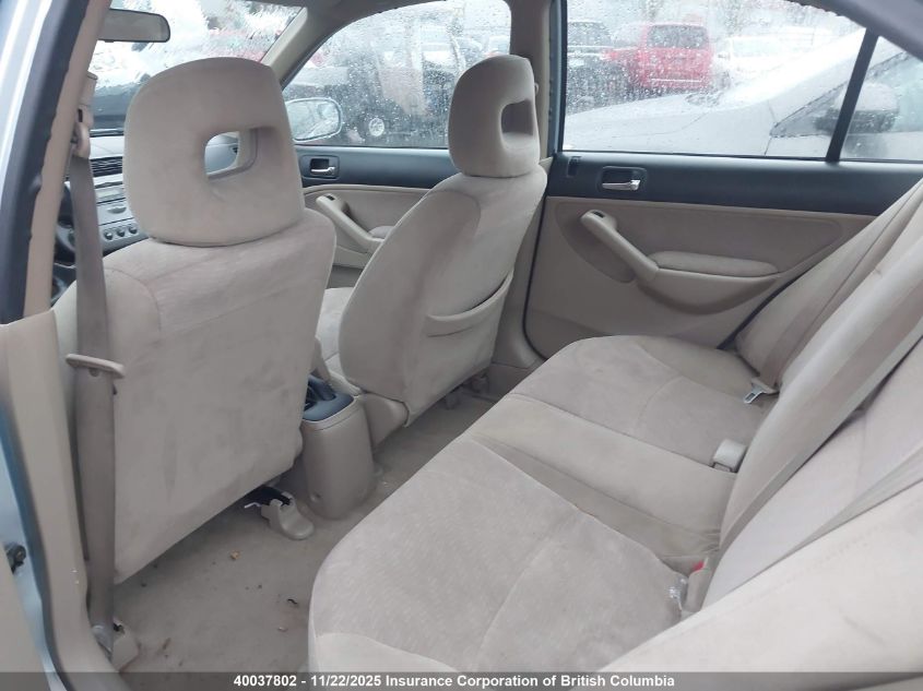 2003 Honda Civic VIN: JHMES965X3S800464 Lot: 40037802