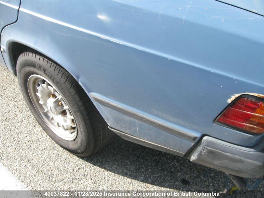 1984 Mercedes-Benz 190 D 2.2 VIN: WDBDB22A1EA019573 Lot: 40037822