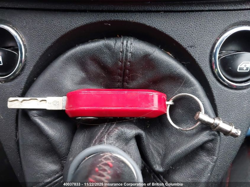 2013 Fiat 500 VIN: 3C3CFFFH7DT599598 Lot: 40037833