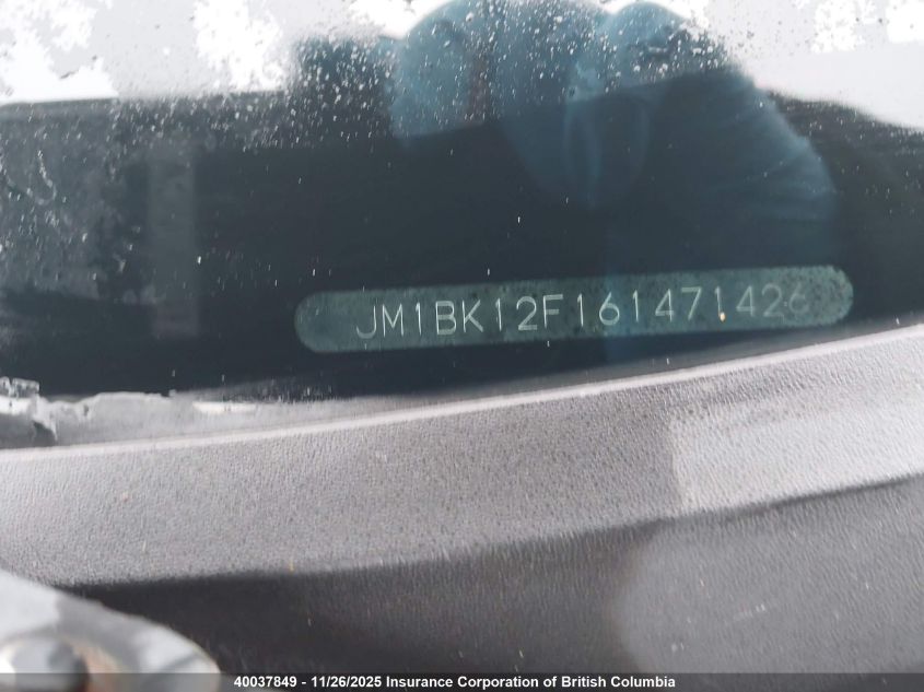 2006 Mazda 3 I VIN: JM1BK12F161471426 Lot: 40037849