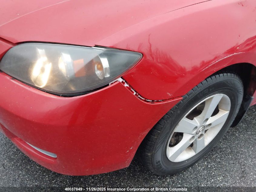 2006 Mazda 3 I VIN: JM1BK12F161471426 Lot: 40037849